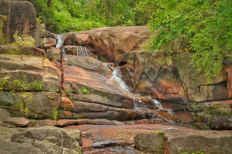 The waterfall in the forested hills behind Batu Ferringhi, Penang