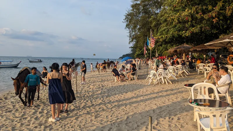 Parasailing and attractions at Batu Ferringhi