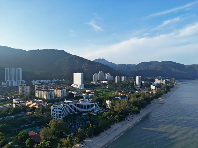 The shoreline at Batu Ferringhi, Penang